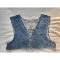 ราคา R7 เสื้อกั๊กยีนส์ มือสอง (18574518929)