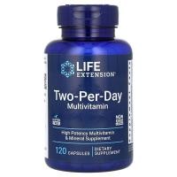 ราคา วิตามินรวม, Life Extension Two-Per-Day Multivitamin, 120 Capsules (9433669162)