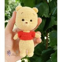 ราคา พวงกุญแจหมีพูห์ ตุ๊กตาถักไหมพรม หมีพูห์ (6244393384)