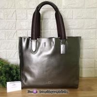 ราคา COACH W LARGE DERBY TOTE IN METALLIC PEBBLE LEATHER : F59388 (coachbysuphitcha) (747161445)