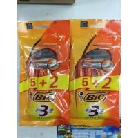 ราคา พร้อมส่ง！！ บิค มีดโกนแบบ 3 ใบมีด 5+2 ด้าม (13305112874)