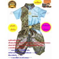 ราคา ชุดไทยเด็ก,ชุดไทยเด็กผู้ชาย*ชุดไทยเด็กเกรดพรีเมี่ยเสื้อแขนสั้นผ้าไหมอิตาลีสีฟ้าอ่อน-ขลิบคอ+กระเป๋าและแถบด้านหน้า+โจงกระเ (5045919625)