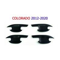 ราคา เบ้าประตู/เบ้ากันรอย/เบ้ารองมือเปิดประตู เชฟโรเลท โคโลราโด Chevrolet Colorado ปึ 2012-2020 แคป, 4ประตู สีดำด้าน (7638904621)