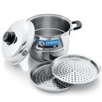 ราคา หม้อหุงต้ม พร้อมชั้นนึ่งตราหัวม้าลาย สเตนเลส 24 cm รุ่น Wisdom Plus (2142571632)