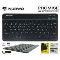 ราคา Nubwo Slim Keyboard Bluetooth รุ่น NKB-100 เป็นคีย์บอร์ด สำหรับ iOS / Android (2010790510)