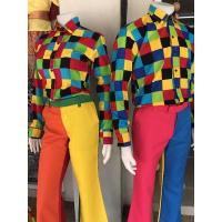 ราคา เสื้อแหยม กางเกงแหยม ชุดแหยมย้อนยุค มีถึงอก54นิ้ว ชุดแหยมยโสธร (คละสี) (6150978585)