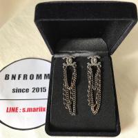 ราคา ต่างหู Chanel CC logo ruthenium chain drop (CC1.2cm,ยาวจากหัวCCสุดโซ่5cm) (6149337970)