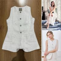 ราคา (ใช้โค้ดลดได้) mave rina vest สี off white tweed size M (43967870112)