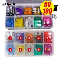 ราคา ชุดฟิวส์ ขนาดกลาง พร้อมกล่อง 2 3 5 7.5 10 15 25 30 35A 50 100 ชิ้น (18382841595)