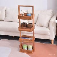 ราคา ไม้เนื้อแข็งชั้นเก็บหลายชั้นที่เรียบง่ายหลายชั้นห้องน้ําการจัดเก็บห้องนั่งเล่นช่องว่างชั้นเก็บห้องครัวขนมไม้กะรัต (47302485621)