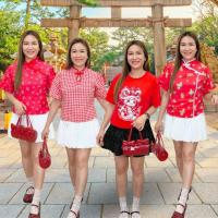 ราคา น57 เสื้อตรุษจีน เสื้อแฟชั่น เสื้อ เสื้อคอจีน #66 (29710173242)