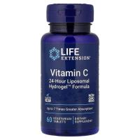 ราคา <<พร้อมส่ง>> Life Extension Vitamin C 24-Hour Liposomal Hydrogel™ Formula / 60 Vegetarian Tablets (43427413522)