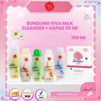 ราคา VIVA MILK CLEANSER BUNDLING ALL VARIANTS 100 ML + 35 GR SQUARE COTTON | แพ็คเกจบุญกอด (49601274351)