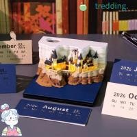 ราคา สั่น491 ปฏิทินปราสาทวิเศษ, งานฝีมือกระดาษ เดสก์ท็อปเครื่องประดับ ปฏิทินประติมากรรมกระดาษ, แผ่นจดบันทึกพร้อมไฟ ปฏิทินงานฝีมือกระดา (55054377976)