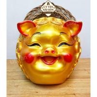 ราคา [ทุกขนาด]กระปุกออมสินด่างทองแดงทอง (สินค้าดี) (42858651624)