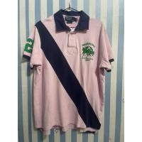 ราคา Polo Ralphlauren Rugby สีชมพูอ่อนปักเขียว ของแท้ มือ 2 (53802531198)