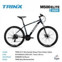 ราคา TRINX รุ่น M500E จักรยานเสือภูเขา ล้อ 27.5 นิ้ว เกียร์ 24 สปีด เฟรมอลูมิเนียม น้ำหนัก 15กก. ปี2025 (29176032183)