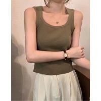 ราคา เสื้อกล้ามคอยูผ้านิต U NECK KNIT CROPPED TANK TOPS (25764493831)