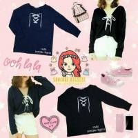 ราคา เสื้อแขนยาวตอกตาไก่ผ้ายืด อกไขว้ ผูกเชือกx สีกรม อก 38-44 44-50 เสื้อผ้าคนอ้วน สาวอวบ สาวอ้วน ไซส์ใหญ่ bigsize plussize (235444282)