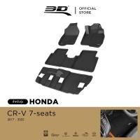 ราคา 3D Mats พรมปูพื้นรถยนต์ HONDA CRV 5 (G5) 7 ที่นั่ง 2017-2023 พรมกันลื่น พรมกันนํ้า พรมรถยนต์ (5852859847)