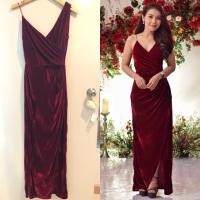 ราคา เดรสราตรียาวสีแดงเลือดนก (2126534127)