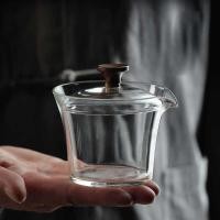 ราคา แก้วสไตล์ญี่ปุ่น ไกวาน เดี่ยวชาเขียวถ้วยชาถ้วยชาใส ถ้า ฟู ชุดชามือคว้าหม้อชามชาพร้อมฝาปิด (51703269248)