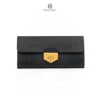 ราคา P R A D A SAFFIANO WALLET LONG BLACK SAFFIANO GHW (27228722886)
