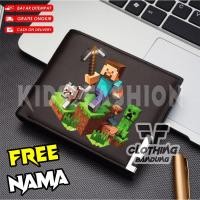 ราคา WALLET - MINECRAFT GAME WALLET, กระเป๋าสตางค์แบบพับหนัง, ฟรี NAME (45452949285)