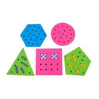 ราคา ร้อยเชือกรูปทรงเรขา,ร้อยเชือกไม้ ,ของเล่นเสริมพัฒนาการ ของเล่นเด็กอนุบาล,สื่อการสอนเด็กอนุบาล (55050073432)