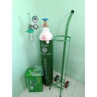 ราคา ถังออกซิเจน ขนาด 2 คิว พร้อมเกจ์หายใจ GOODWIN และรถเข็น ถังใหม่ มือ 1 (ออกซิเจน Oxygen ) (26930880985)