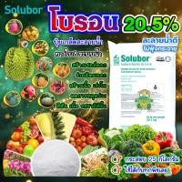 ราคา โบรอน 20.5% ละลายน้ำ (25 กิโลกรัม) ผงจุลธาตุโบรอน โซลูบอร์ Solubor เร่งดอก ผสมเกสร ป้องกันผลแตก (46400986826)