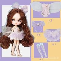 ราคา ICY DBS เสื้อผ้า Ragdoll ขนาดเล็กลูกไม้สีม่วง Fairy ชุดสี่ชิ้น OB24 Lijia azone เสื้อผ้าเด็ก (57104538610)