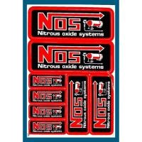 ราคา สติกเกอร์ NOS (สีแดง) สติกเกอร์แต่งรถ สำหรับรถมอเตอร์ไซค์ ติดรถยนต์ หมวกกันน็อค รถแข่ง รถซิ่ง โลโก้ Stickers ยอดฮิต (23542422161)