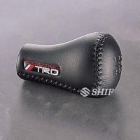 ราคา TRD Logo หนังแท้ Stitching 5 Speed Shift Knob Cover (54503405102)