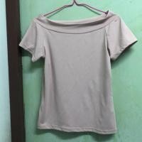 ราคา เสื้อผ้ายืด คอปาด สีชมพูนู๊ด อก 35 นิ้ว ยาว 20 นิ้ว (2081826792)