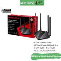 ราคา Free CAT6Mercusys Router Gigabit AC1200 Wireless Dual Band รุ่นMR30G(ประกัน1ปี) (5392107193)