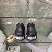 ราคา ♞,♘,♙Balenciaga X crocs รองเท้าแตะแพลตฟอร์ม โลหะ YRF (40615965553)