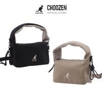 ราคา KANGOL Shoulder Bag กระเป๋าถือและสะพายข้าง ปักโลโก้ Kangol สีดำ , กากี 65251705 (42100307443)
