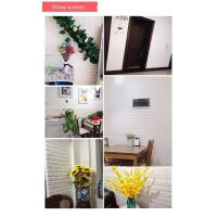 ราคา ✠wallpaper ติดผนังสีพื้น วอลเปเปอร์ วอลเปเปอร์ติดผนัง หนา 3.5 มม. 70*77cm วอลเปเปอร์ติดผนัง 3d wallpaper ลายอิฐ กันกระแท (9779648642)