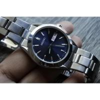 ราคา นาฬิกา Vintage มือสองญี่ปุ่น Seiko 7N43 9080 Blue Dial ผู้ชาย Quartz ทรงกลม 40mm (41611382445)