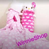 ราคา หมอนผ้าห่มคิตตี้ หมอนผ้าห่มคิตตี้ เป็นทั้งหมอนข้าง หรือเป็นผ้าห่ม ขนาดหมอน 60x 20 ซม. ขนาดผ้าห่ม 170 x 100 ซม. (2829103093)