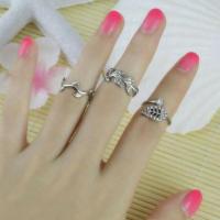 ราคา Sales ลดล้างสต๊อก 3in1 Olive Leaf knuckle set ring แหวนข้อนิ้วรูปใบมะกอกชุด3วง (26758567)