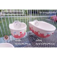 ราคา ถ้วยเซรามิคแขวนกรงลายเค้ก สำหรับสัตว์เลี้ยง กระรอก ชูก้า หนูแฮมสเตอร์ (13409680737)