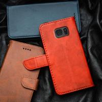 ราคา Samsung Galaxy S7 Edge SM-G935F SM-G935FD SM-G930F Premium Luxury Leather Flip-Top Phone Case Wallet Built-in Card Holder Kickstand กันกระแทก (51850191655)