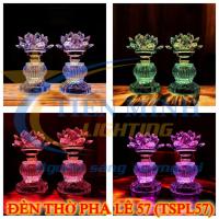 ราคา [ราคาคู่] โคมไฟหมู่บูชาดอกบัวคริสตัล 57 คุณภาพสูง เปลี่ยนสีได้ สวิตซ์เปลี่ยนสี ใช้สําหรับบูชา (28493875130)