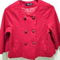 ราคา เสื้อโค้ทผ้าวูลสีแดง (7213678046)