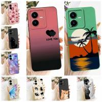 ราคา Vivo Y22 V2207 ปลอก Vivo Y22s V2206 ปกแฟชั่นการ์ตูนน่ารักตลกทาสีซิลิโคนเคสโทรศัพท์ (43528077159)