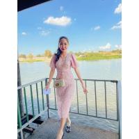 ราคา เดรสยาวลูกไม้ ป้าย Jariya สีฟ้าอ่อน S (ส่งฟรี ทักแชทค่ะ) (14250024045)