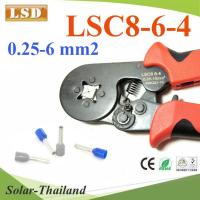 ราคา คีมย้ำหางปลา คอร์ทเอ็นด์ LSC8-6-4 สี่เหลี่ยม ขนาด 0.25-6 Sq.mm. AWG 24-10 รุ่น LSD-LSC8-6-4 (20872134223)