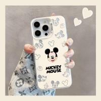 ราคา ยิ้มมิกกี้คู่ปลอกสําหรับiPhone 17 16 16E 15 14 13 12 11 Pro Plus Max X XR Xs Max Air Borderพิมพ์รวมทุกอย่างFullcoverกล้องกันกระแทก (43913111908)
